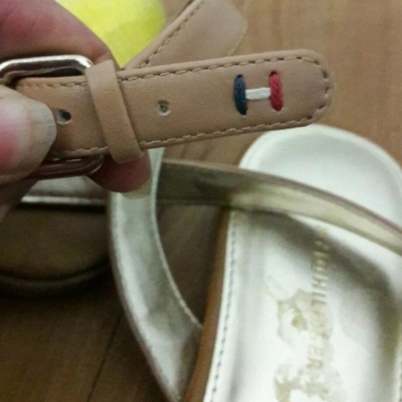 🦋 Tommy Hilfiger Twlaila Yellow Leather Sandals - Picture 7 of 8